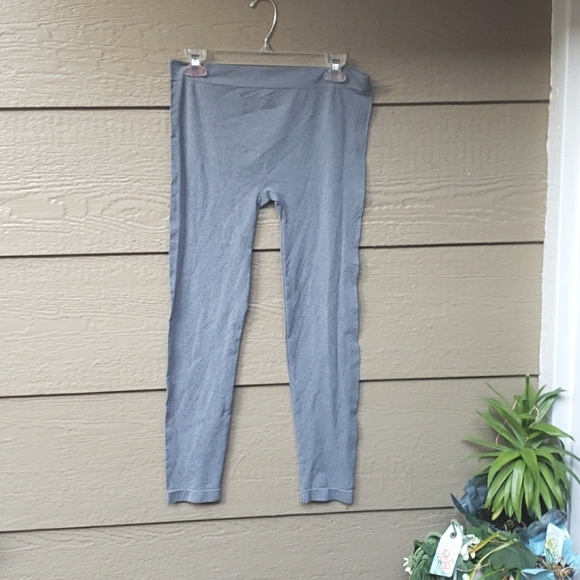 Blue Star Clothing Co. grey heather Seamless  leggings PLUS SIZE - Picture 1 of 6